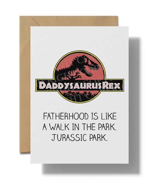 Daddysaurus Rex Card | Printable card
