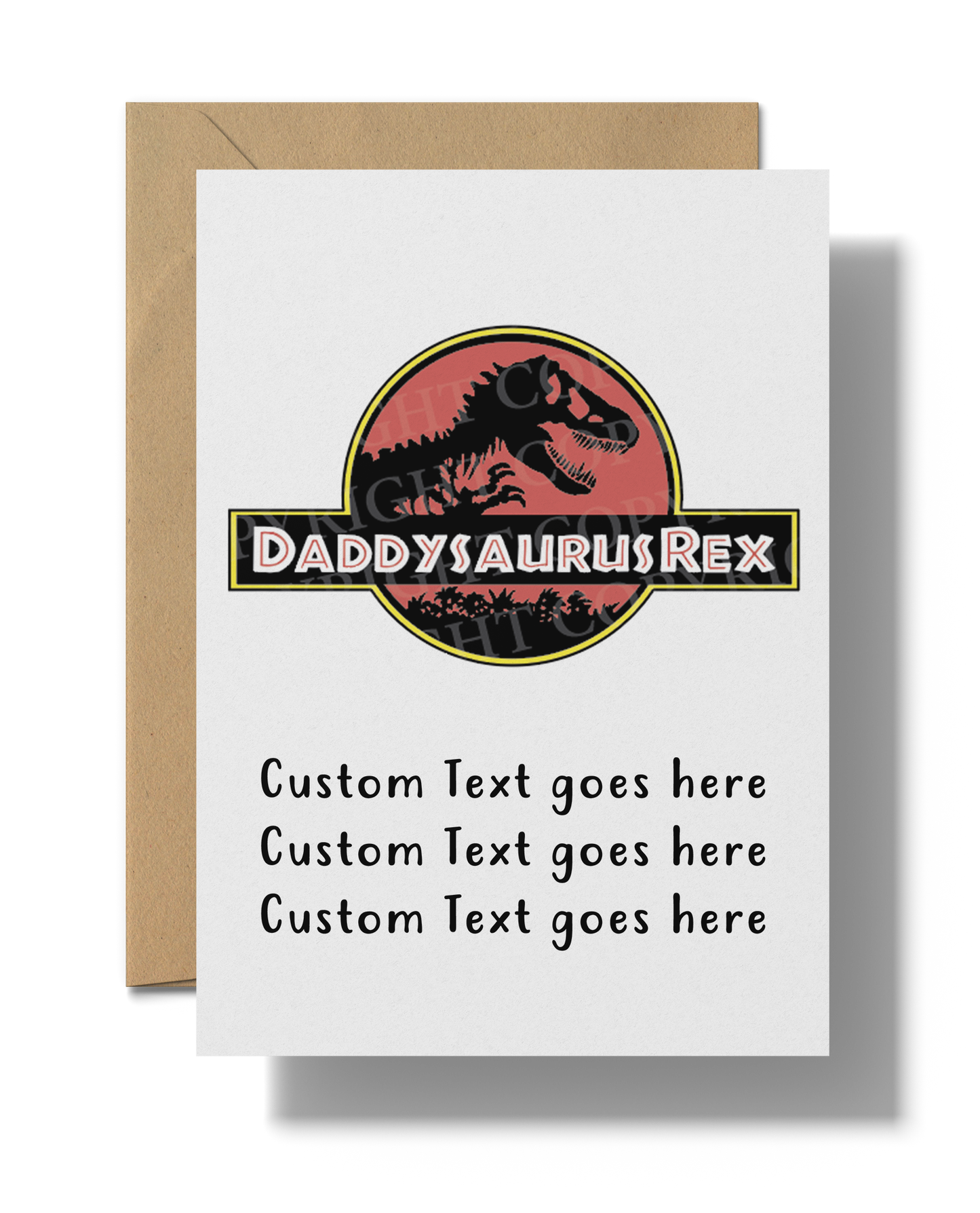 Daddysaurus Rex Card | Printable card