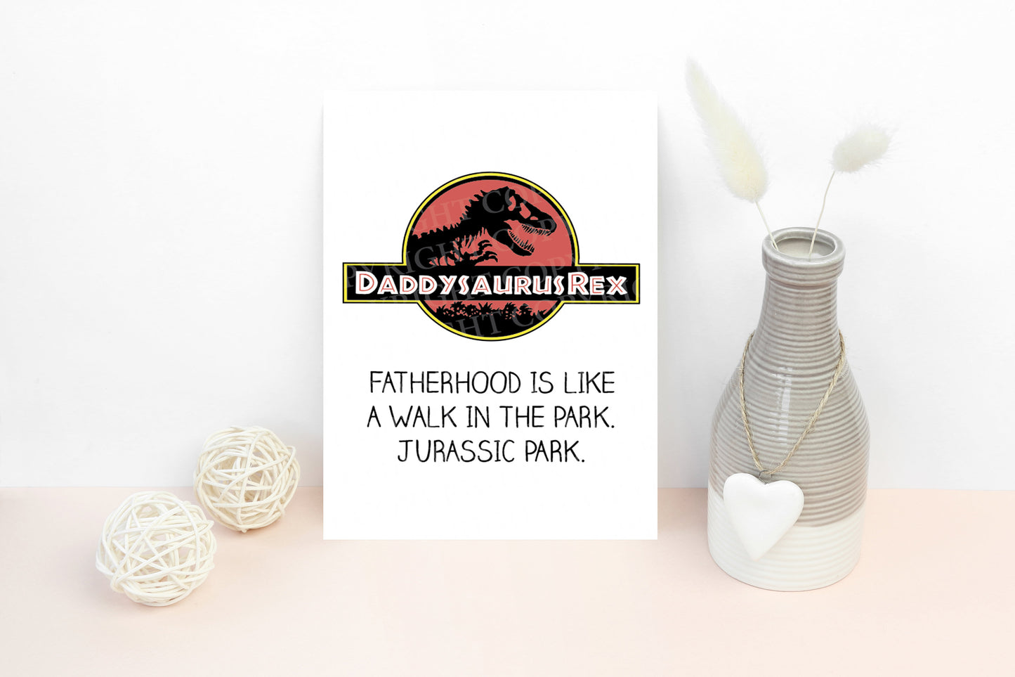 Daddysaurus Rex Card | Printable card