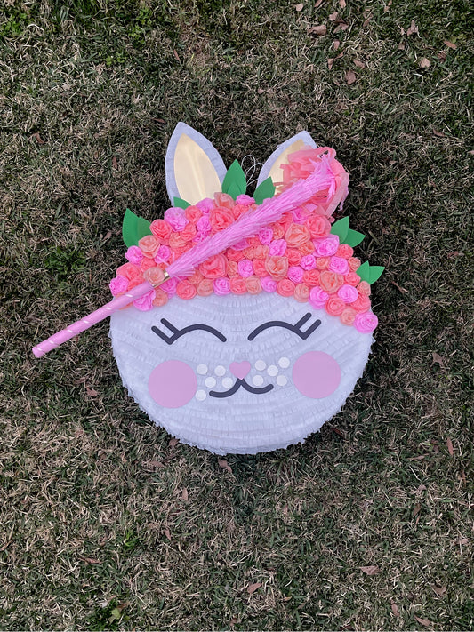 Bunny With Rose Headband Piñata