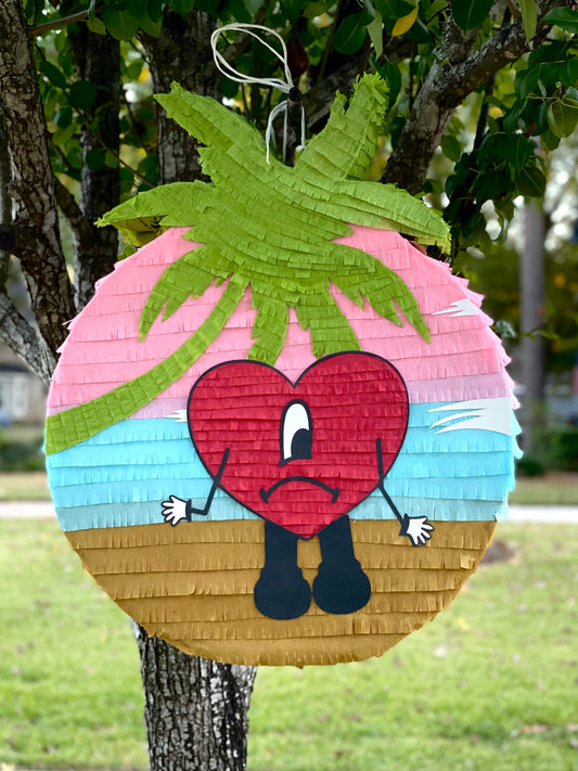 Bad Bunny Piñata | Emo Heart at Beach