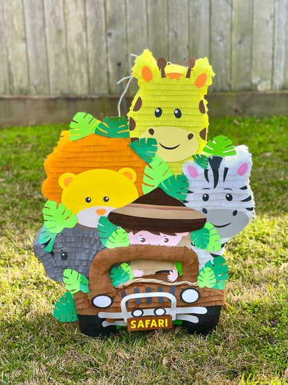 Safari Truck with Animals Piñata